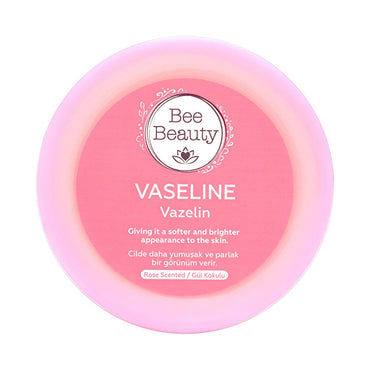 Bee Beauty Vazelin Gül Moisturizing Body Care - Rose Scented Moisturizer for Dry Skin Relief, 3.04 fl oz