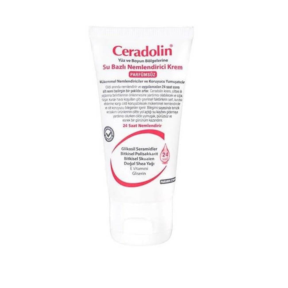 Ceradolin Moisturizing Cream 50ml - Fragrance-Free, Paraben-Free Face & Neck Cream