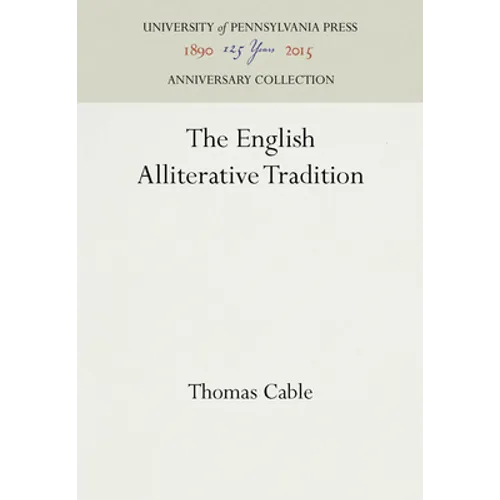 The English Alliterative Tradition - Hardcover