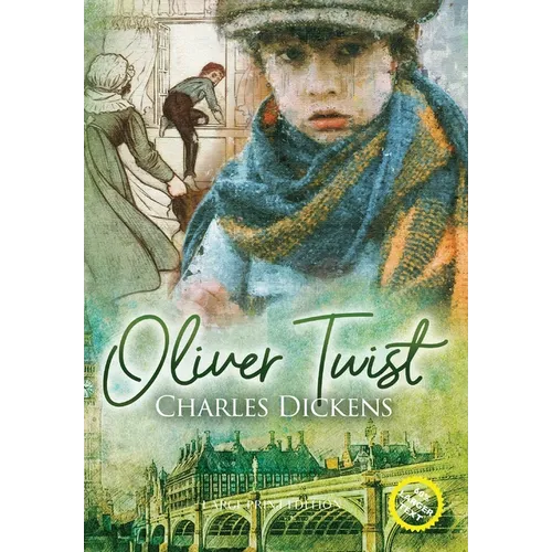 Oliver Twist (Large Print, Annotated) - Hardcover