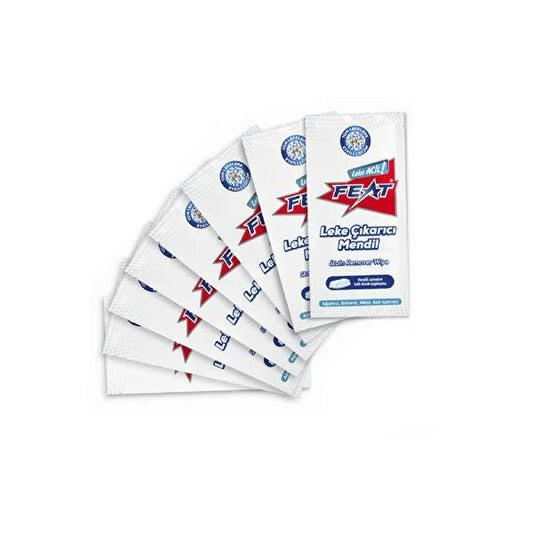 Feat Stain Remover Wipes - 8-Pack: On-the-Go Emergency Spot Cleaner for Clothes & Shoes, Portable Stain Removing Towelettes
