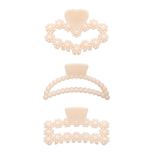 Eklips Pearl Hair Clip: Elegant White Pearl Claw Clip for Women - Stylish Decorative Accessory for Everyday & Special Occasions