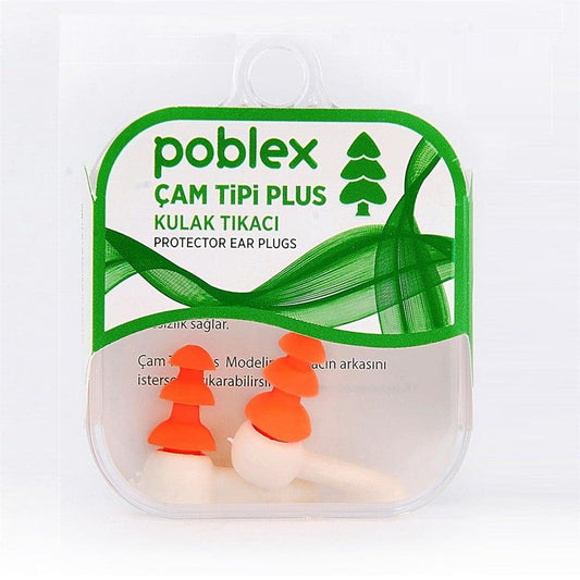 Poblex Earplugs for Swimming & Hearing Protection - Waterproof Ear Plugs for Swimmers, Noise Reduction, Comfortable Fit