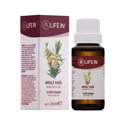 Life In Niaouli Oil - Melaleuca Quinquenervia Essential Oil for Natural Skin Care, 0.68 fl oz