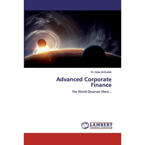 Advanced Corporate Finance - Paperback