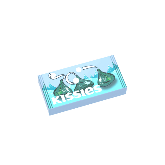 Winter Chocolate "Kissies" Candy - Custom Printed - Made Using a LEGO® Part