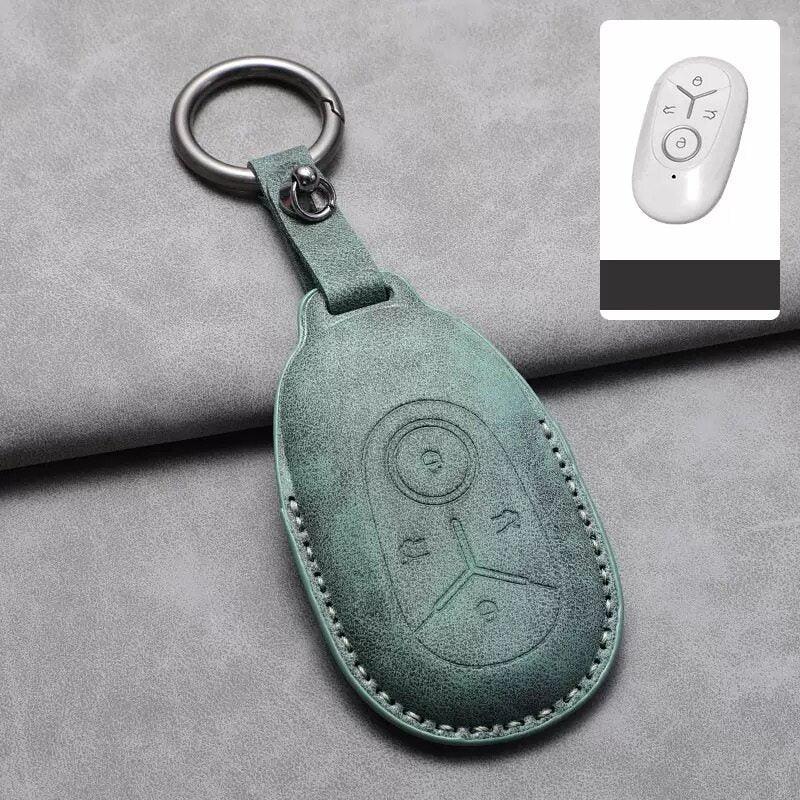 Suede Leather Key Holder for Geely EX2/E2