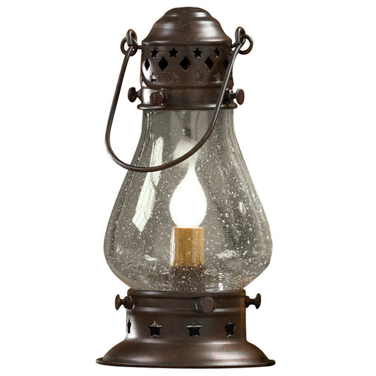 Tall Onion Lamp Rustic Copper
