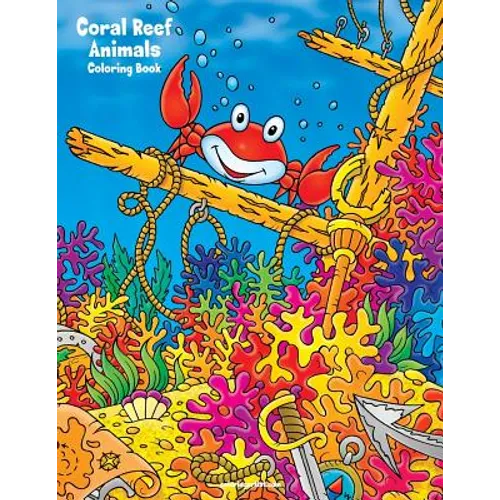 Coral Reef Animals Coloring Book - Paperback