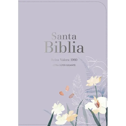 Biblia Rvr 1960 Letra Súper Gigante Símil Piel Lavanda (Bible Rvr 1960 Super Giant Print Leatherlike Lavendar (Spanish Edition) - Leather