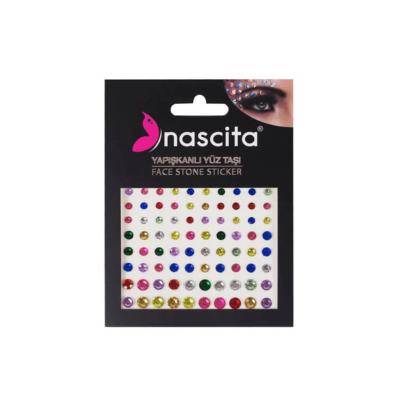 Nascita Face Jewels - Glam Up with Self-Adhesive Face Gems: Easy to Apply, Perfect for Festivals, Parties & Makeup Looks