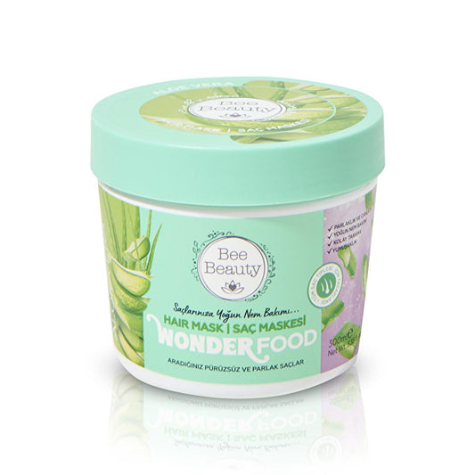 Bee Beauty Aloe Vera Hair Mask - Natural Hydrating Treatment for Soft, Smooth Hair