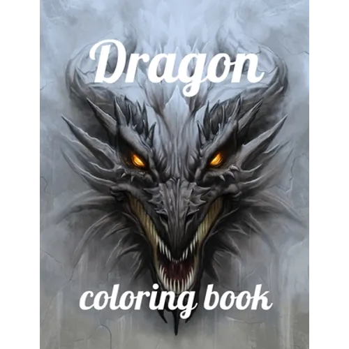 Dragon coloring book: A Coloring Book of 35 Unique Stress Relief dragon Coloring Book Designs Paperback - Paperback