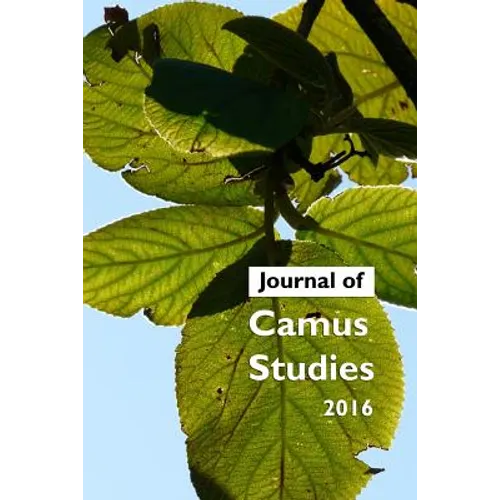 Journal of Camus Studies 2016 - Paperback