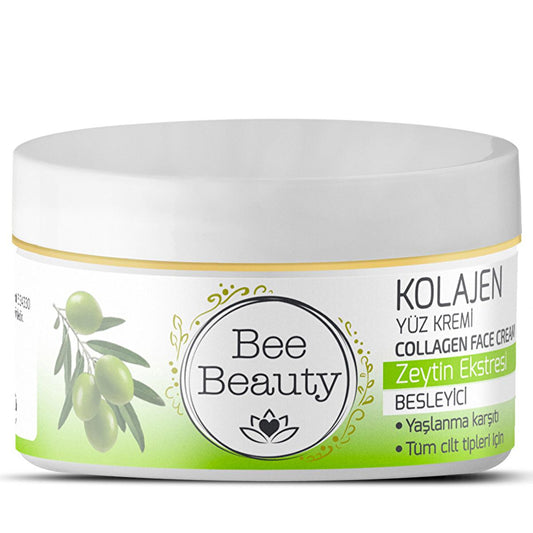 Bee Beauty Anti-Aging Face Cream with Collagen & Olive Extract - Moisturizing, Nourishing Skincare for All Skin Types