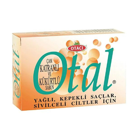 Otacõ Otal Pine Tar & Sulfur Soap: Natural Oil Balancing Bar for Oily Skin, Dandruff Control & Seborrheic Dermatitis Relief