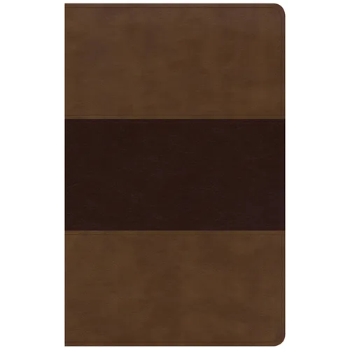 KJV Large Print Personal Size Reference Bible, Saddle Brown Leathertouch - Imitation Leather
