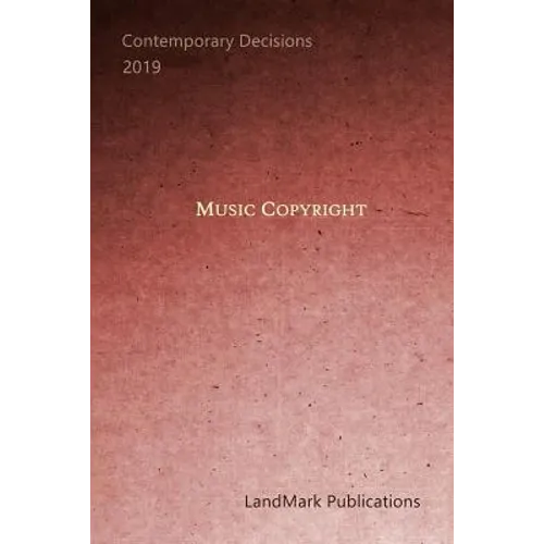 Music Copyright - Paperback