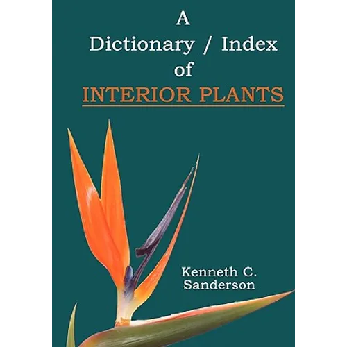 Dictionary / Index of Interior Plants - Paperback