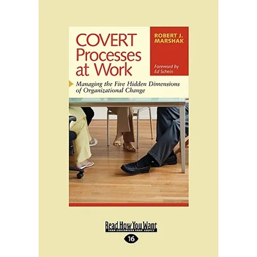 Covert Processes at Work: Managing the Five Hidden Dimensions of Organizational Change (Easyread Large Edition) - Paperback