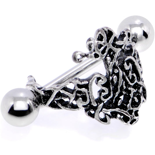 16G 1/2 Rococo Ring Cuff Cartilage Earring
