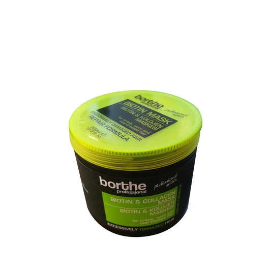 Borthe Professional Biotin Hair Mask 500ml - Nourishing, Strengthening, and Repairing Hair Care Solution