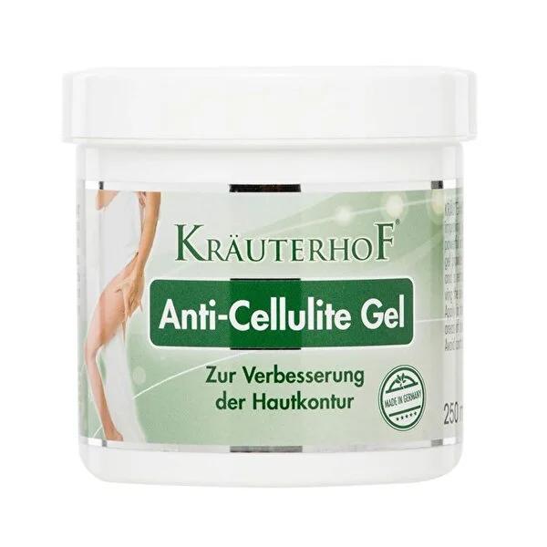 Krauterhof Anti-Cellulite Gel - Smooth Skin, Reduce Cellulite Appearance, Moisturizing Body Gel with Caffeine & Carnitine