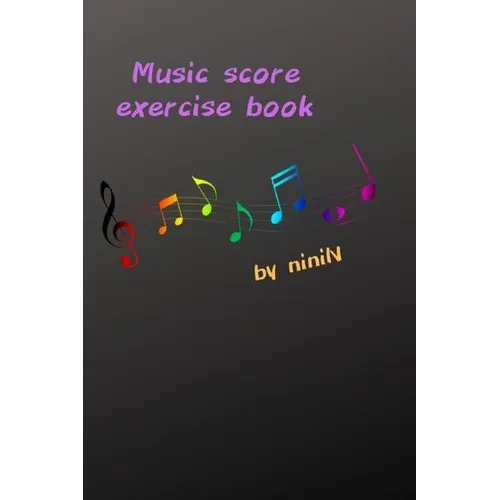 Music score exercise book - Paperback