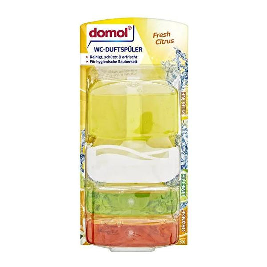 Domol Fresh Lemon Toilet Cleaning Gel - 5.58 fl oz, Effective Limescale Prevention & Hygiene