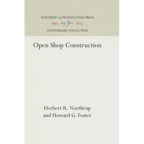 Open Shop Construction - Hardcover