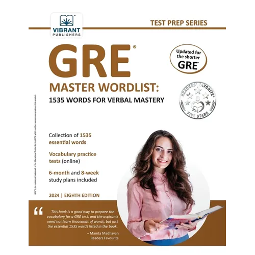 GRE Master Wordlist: 1535 Words for Verbal Mastery - Paperback