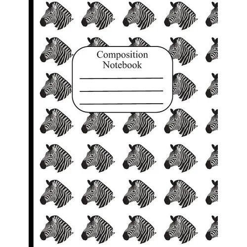 Composition Notebook: Zebra Polka Dot Wide Ruled Composition Book - 120 Pages - 60 Sheets - Paperback