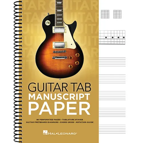 Guitar Tab Manuscript Paper - Spiral