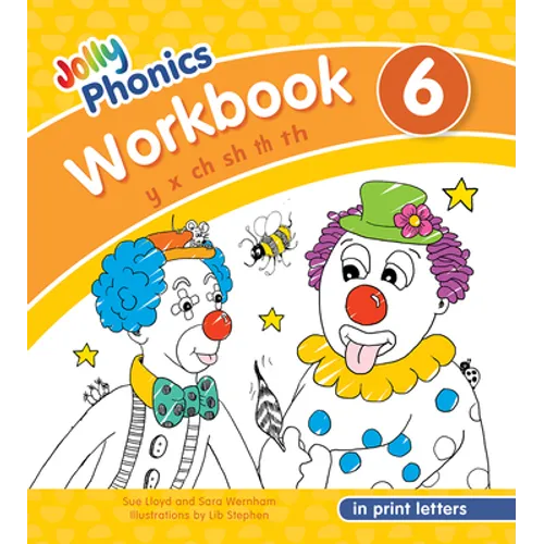 Jolly Phonics Workbook 6: In Print Letters (American English Edition) - Paperback