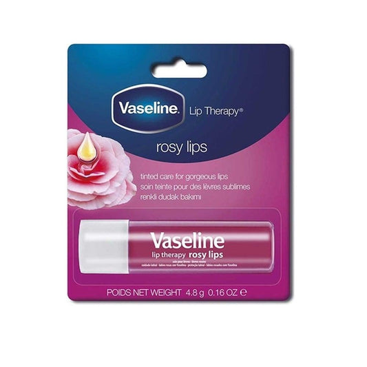Vaseline Lip Therapy Rosy Lip Care - Moisturizing, Softening, Sweet Almond Oil, 4.8g