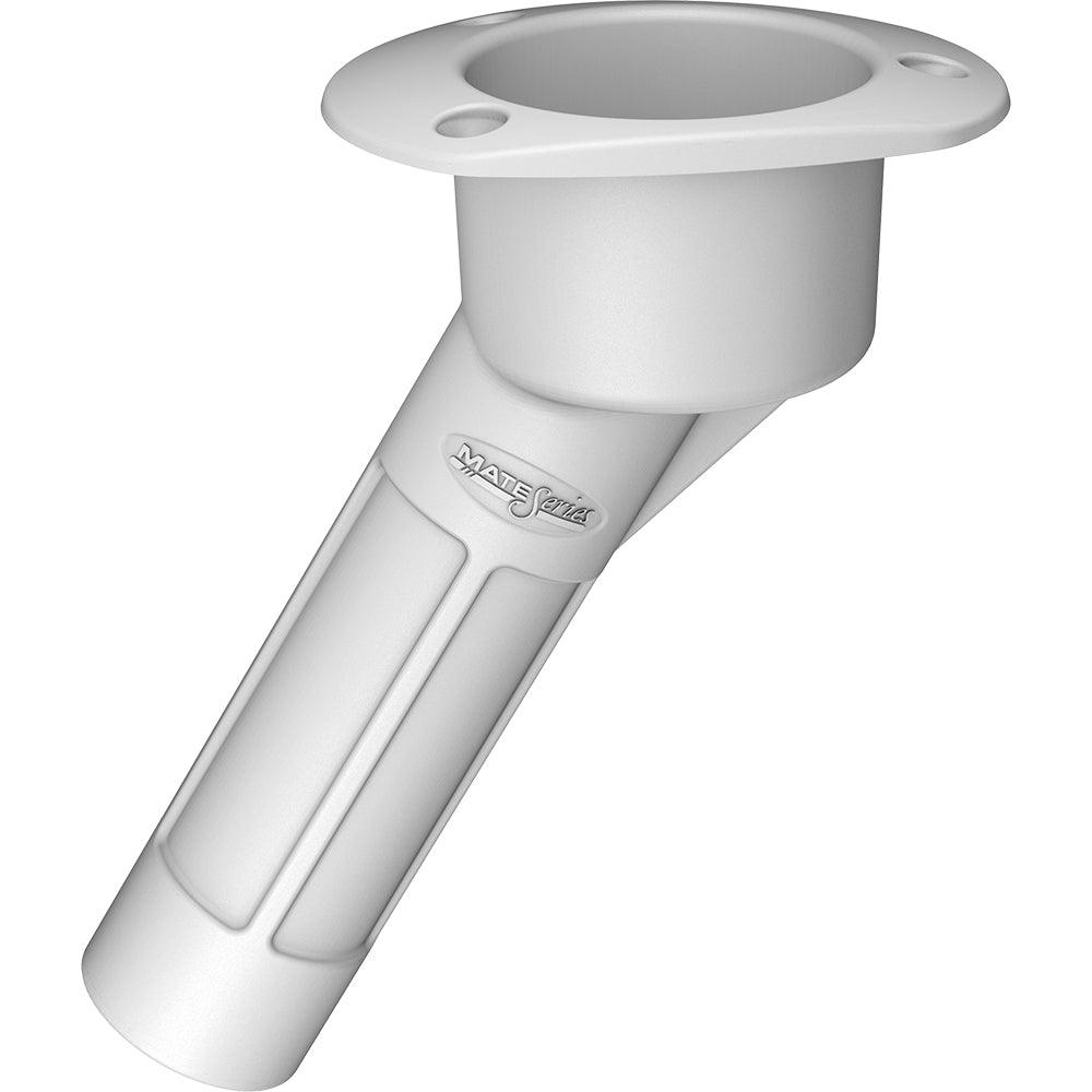 Mate Series Plastic 30 Rod Cup Holder - Open - Oval Top - White