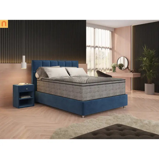 Mattress Hybrid Euro Top Ice Cover Copper Gel 15in Queen USA