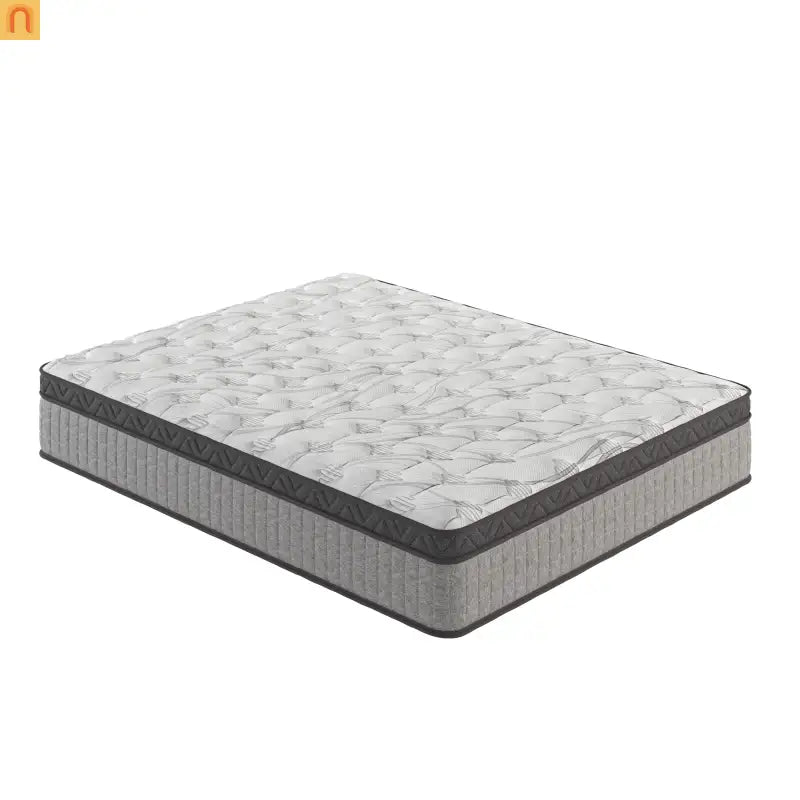Hybrid Cooling Gel Memory Foam Mattress Queen 12in Gray