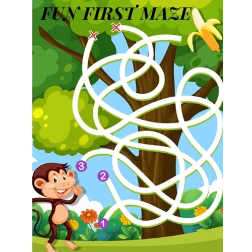 Fun First Maze: Mazes Book For Kids 4-8 year, Facts And Information - Paperback