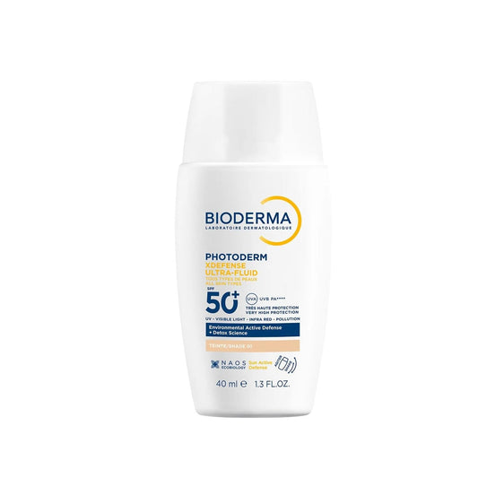Bioderma Photoderm SPF 50+ Tinted Sunscreen: Antioxidant Protection for All Skin Types, Very Light Shade - Ultimate Sun Defense & Natural Coverage
