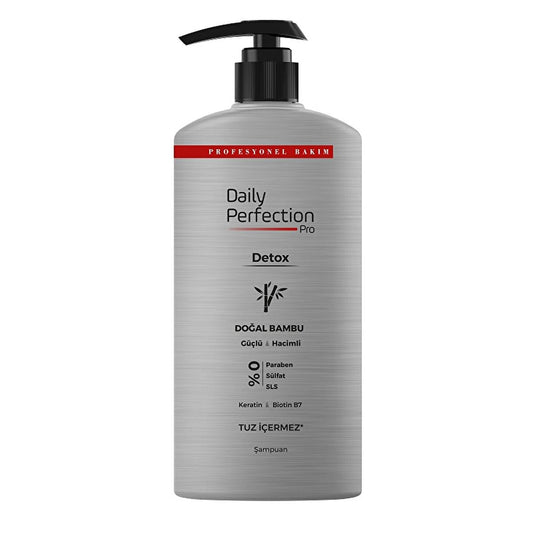 Daily Perfection Detox Shampoo 500ml - Sulfate-Free, Natural Keratin & Vitamin Enriched Hair Care