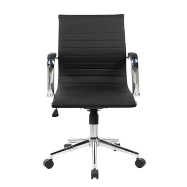 Modern Medium Back Executive Office Chair - Black