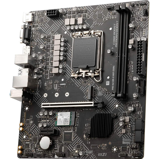 MSI PRO H610M-G WiFi DDR4 ProSeries Motherboard (mATX, 12th/13th Gen Intel Core, LGA 1700 Socket, DDR4, PCIe 4, 2.5G LAN, M.2 Slots, USB 3.2, Wi-Fi 6) (Refurbished)