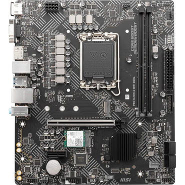 MSI PRO H610M-G WiFi DDR4 ProSeries Motherboard (mATX, 12th/13th Gen Intel Core, LGA 1700 Socket, DDR4, PCIe 4, 2.5G LAN, M.2 Slots, USB 3.2, Wi-Fi 6) (Refurbished)