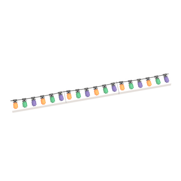 Halloween String Lights 'White' - Seasonal Decor - Custom Printed - Made Using LEGO® Parts