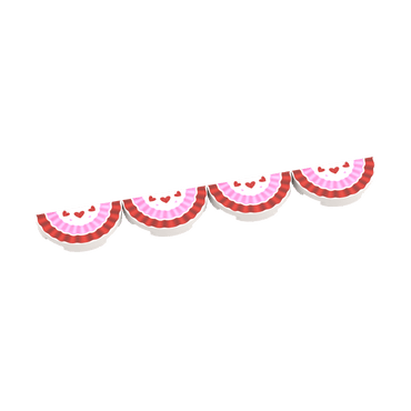 Valentine's Day Bunting - Seasonal Decor - Custom Printed - Made Using LEGO® Parts