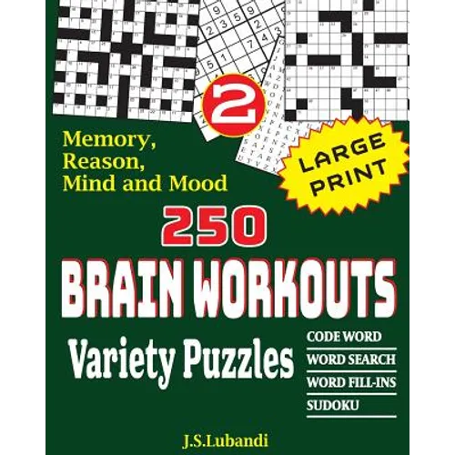 250 Brain Workouts Variety Puzzles - Paperback