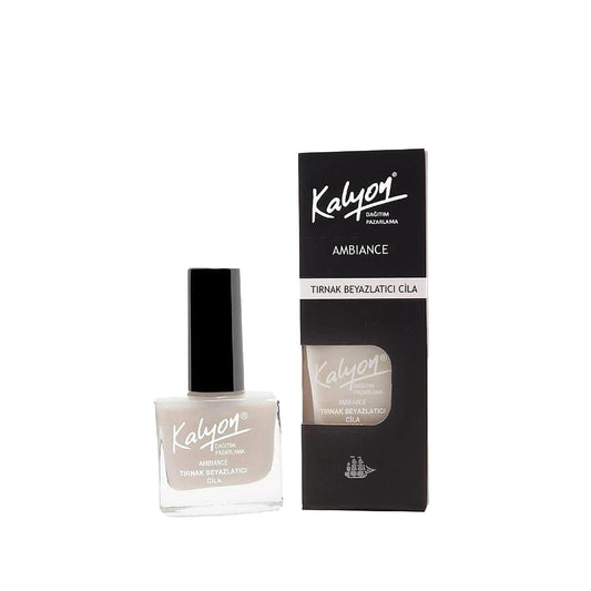 Kalyon Nail Whitening Polish 11ml - Enhance Nail Appearance with Convenient Polish Formulation