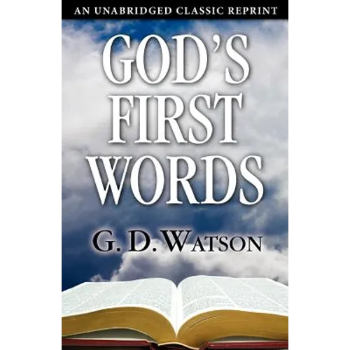 God's First Words - Paperback