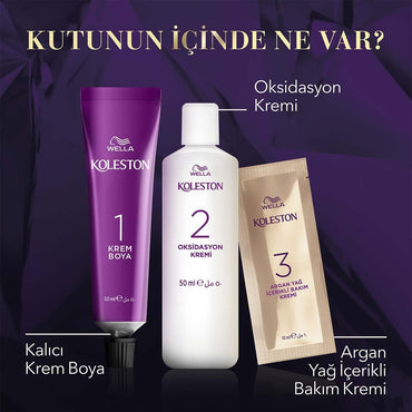 Wella Koleston Intense Hair Dye - Long-Lasting, Moisturizing, 100% Grey Coverage